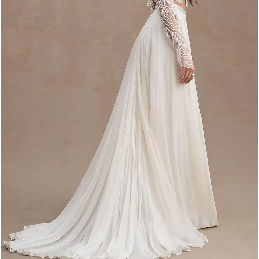 NWT BHLDN Catherine Deane Delia Silk Chiffon Skirt 10 - Picture 5 of 11